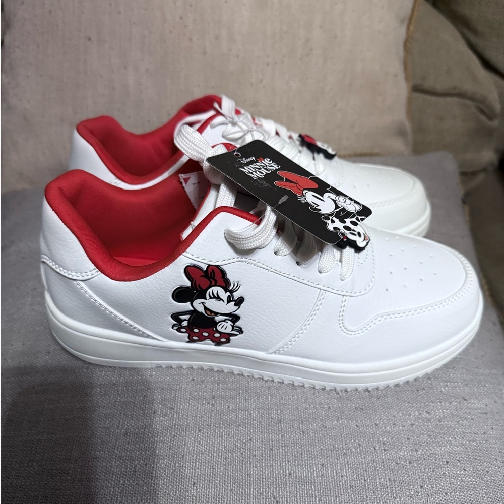 Disney Minnie Mouse White and Red Sneakers